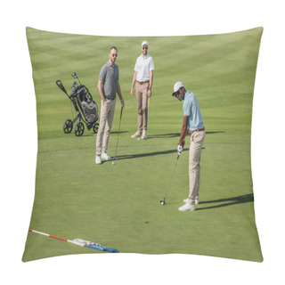 Personality  African American Golfer Take A Shot Pillow Covers