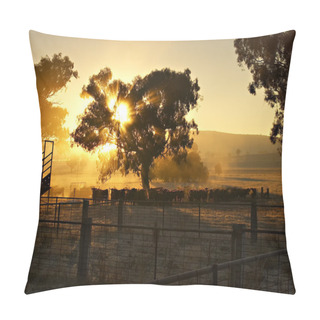 Personality  Early Morning Cattle Pillow Covers