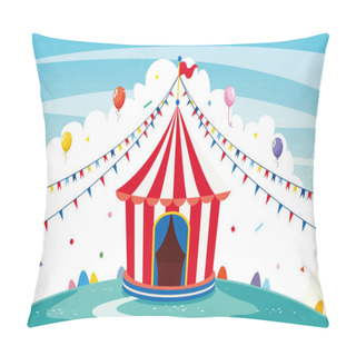 Personality  Vector Illustration Of Circus Pillow Covers