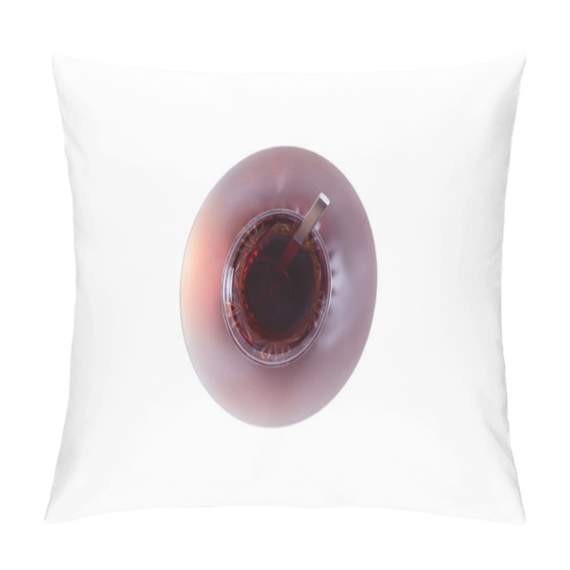 Personality  Cup of freshly brewed piping hot Turkish tea pillow covers