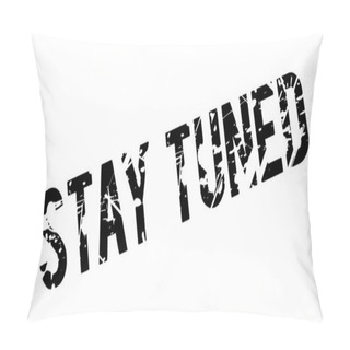 Personality  Stay Tuned Rubber Stamp Pillow Covers