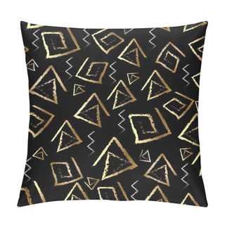 Personality  Tribal Meander Vector Seamless Pattern. Geometric Pattern Pillow Covers