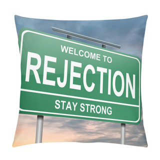 Personality  Rejection Concept. Pillow Covers