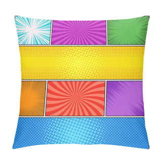 Personality  Comic Book Bright Composition Pillow Covers