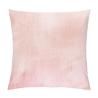 Personality  Pink Pastel Background With Dots Pillow Covers