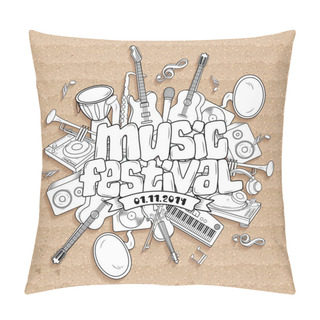 Personality  Music Festival. Pillow Covers