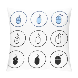 Personality  Mouse Icon Vector. Click Sign And Symbol. Pointer Icon Vector. Pillow Covers
