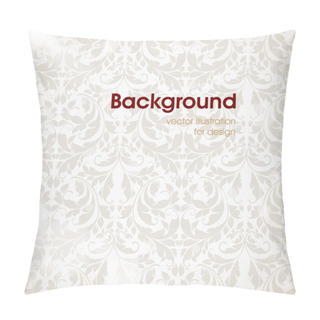 Personality  Seamless White Damask Wallpaper Pillow Covers