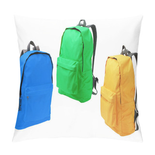 Personality  Three Backpacks Pillow Covers