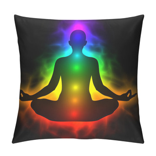 Personality  Human Energy Body, Aura, Chakra In Meditation Pillow Covers