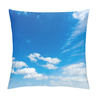 Personality  Blue Sky Background With Tiny Clouds Pillow Covers