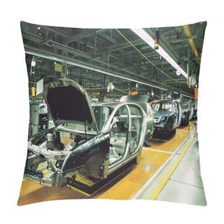 Personality  Car Production Line Pillow Covers