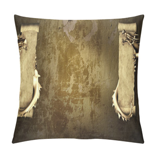 Personality  Grunge Background With Dragons Pillow Covers