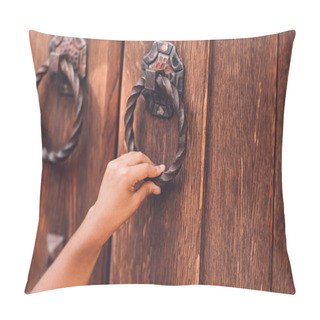 Personality  Hand Knocking In Door  Pillow Covers