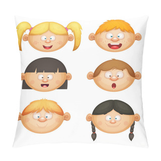 Personality  Kids Face Set Pillow Covers