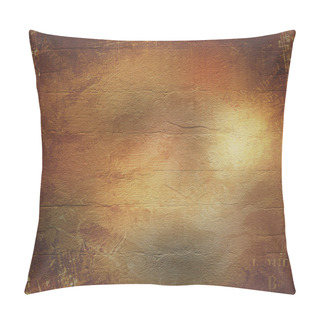Personality  Abstract Ancient Brown Background In Scrapbooking Style Pillow Covers