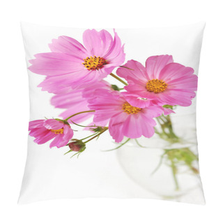 Personality Pink Cosmos Flowers Pillow Covers