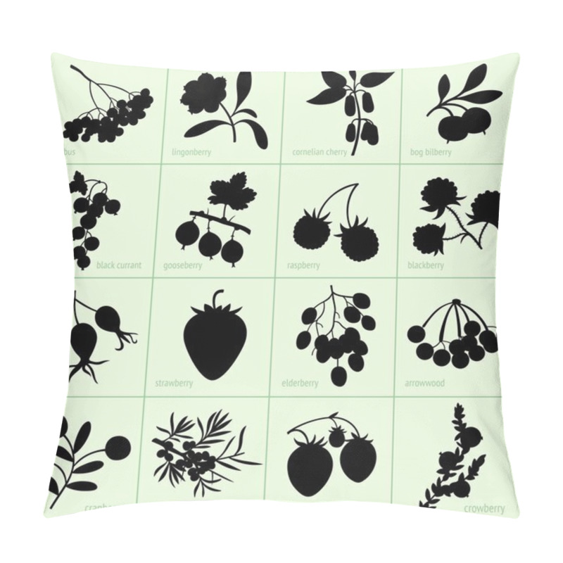 Personality  Set of berries pillow covers