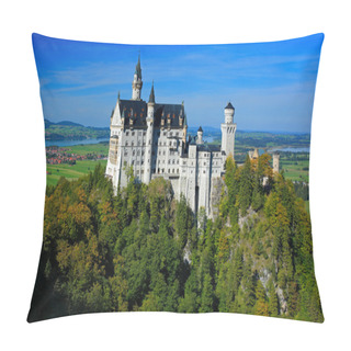 Personality  Famous Neuschwanstein Castle In Bavaria Pillow Covers
