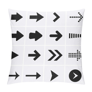 Personality  Arrow Icons. Pillow Covers