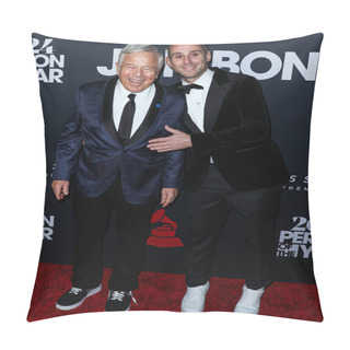 Personality  Robert Kraft And Michael Rubin Arrive At The 2024 MusiCares Person Of The Year Honoring Jon Bon Jovi Held At The Los Angeles Convention Center On February 2, 2024 In Los Angeles, California, United States.  Pillow Covers
