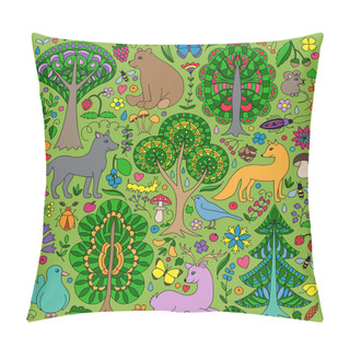 Personality  Wonderland Fun Forest Pillow Covers