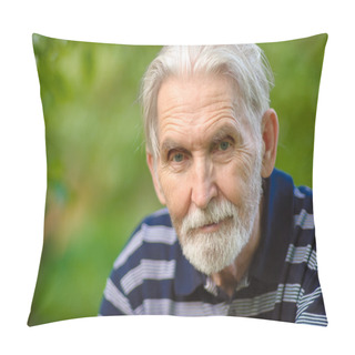 Personality  Portrait Of Old Man Pillow Covers