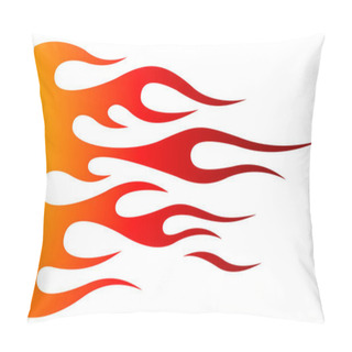 Personality  Tribal Hotrod Muscle Car Flame Graphic For Hoods, Sides And Motorcycles. Can Be Used As Decal, Sticker Or Tattoos Too. Pillow Covers