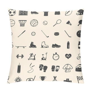 Personality  Vector Set Of 49 Icons For Sports Store Pillow Covers