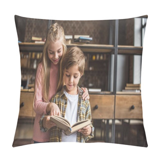 Personality  Adorable Kids With Book Pillow Covers