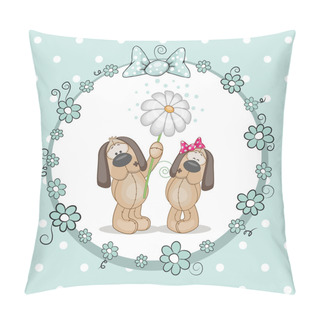 Personality  Two Dogs Pillow Covers