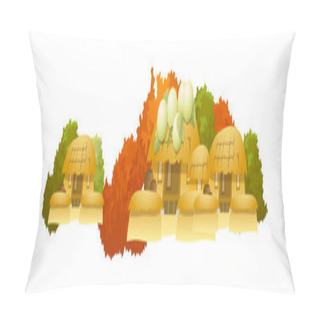 Personality  Vector Icon Town Pillow Covers
