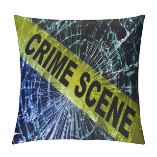 Personality  Broken Window Crime Scene Pillow Covers