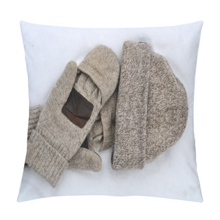 Personality  Mittens And Hat Pillow Covers