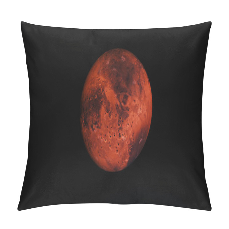 Personality  Abstract Round Red Planet Rotating On Black Background, Seamless Loop. Animation. Day And Night On Red Mars Planet, Light And Shadow, Spinning Colorful Sphere In Outer Space. Pillow Covers