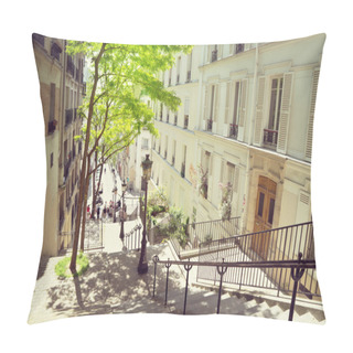 Personality  Morning Montmartre Staircase In Paris, France Pillow Covers