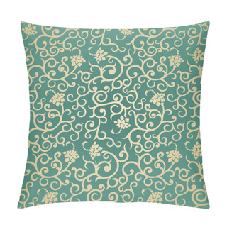 Personality  Floral Seamless Pattern In Retro Style Pillow Covers