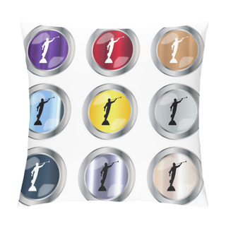 Personality  Round Moroni Button Pillow Covers