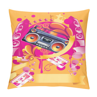 Personality  Bright Modern Music Design Pillow Covers