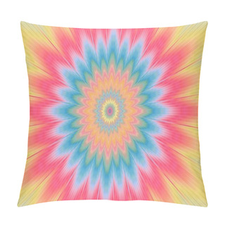 Personality  Rainbow Floral Pattern Background Flower Multicolor Bright. Lights Kaleidoscope. Pillow Covers