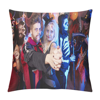 Personality  Friends Dancing At Halloween Party  Pillow Covers