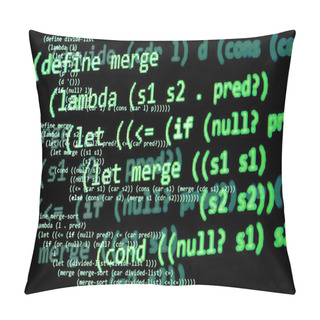 Personality  Functional Programming Code -  Declarative Paradigm, Green Color Pillow Covers