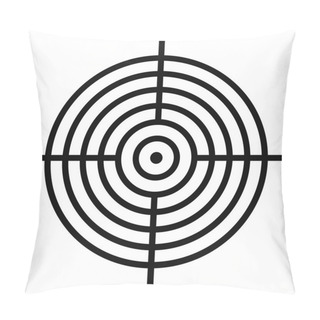 Personality  Aiming Radar Icon, Simple Style. Pillow Covers