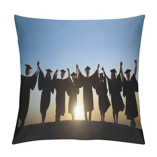 Personality  Students Celebrating Graduation Pillow Covers