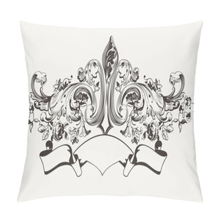 Personality  Vintage High Ornate Banner Text Pillow Covers