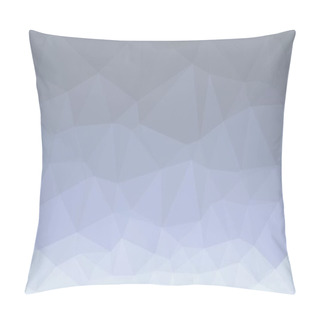 Personality  Abstract Blue Grey Polygonal Background With Pattern Pillow Covers