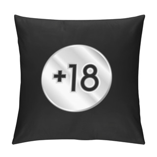 Personality  +18 Silver Plated Metallic Icon Pillow Covers