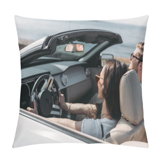Personality  Couple Riding Car Together Pillow Covers