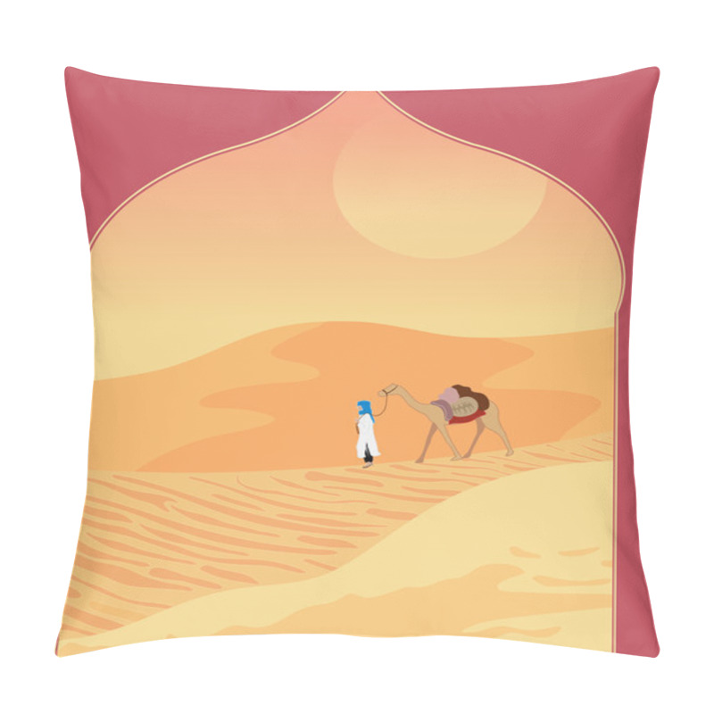 Personality  desert landscape pillow covers