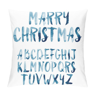 Personality  Watercolor Aquarelle Font Pillow Covers